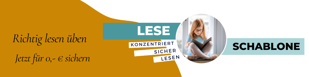 Leseschablone für eine Leseschwäche