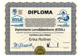 Diplom Lerndidaktikerin Erika Roßner