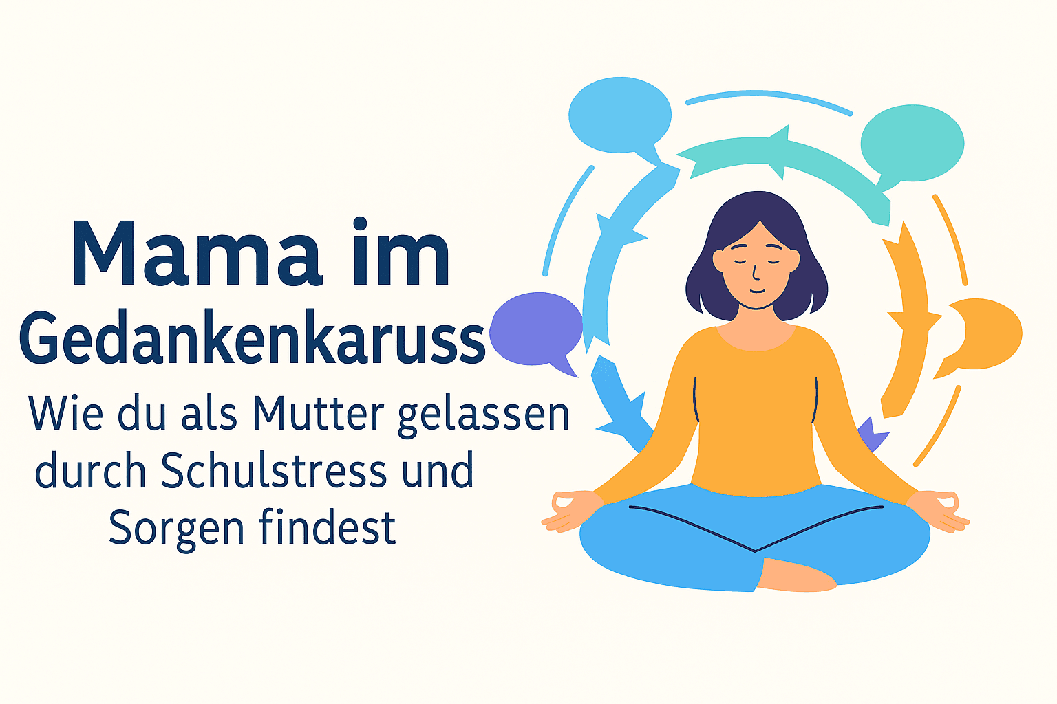 Mama im Gedankenkarussell – Wie du als Mutter gelassen durch Schulstress und Sorgen findest