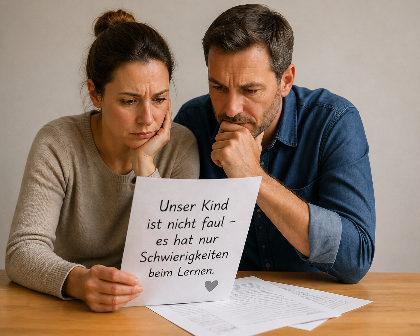 Eltern machen sich Sorgen um ihr Kind